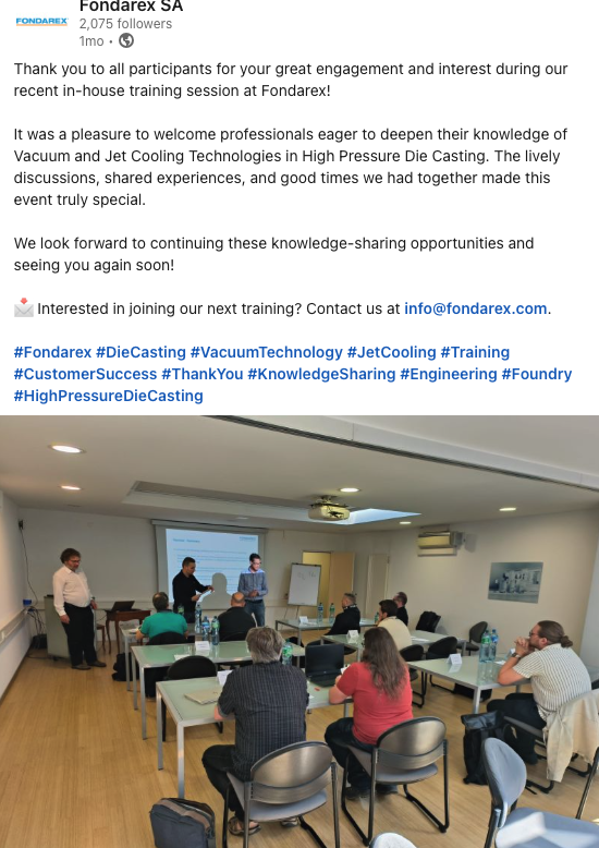 5/15/2025 In-house training, Switzerland