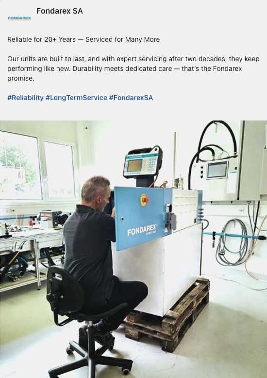 9/17/2025  Reliable for 20+ years – serviced for many more, Switzerland